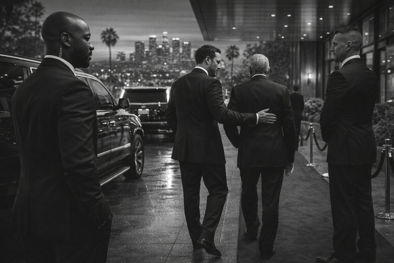 VIP event entrance managed by professional event security.
